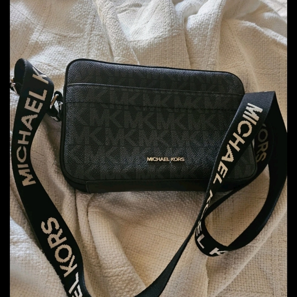 Michael Kors Gray Signature Crossbody